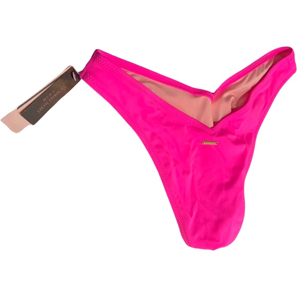 BNWT Victoria’s Secret Brazilian Bikini Bottoms in Hot pink size small - Picture 2 of 2